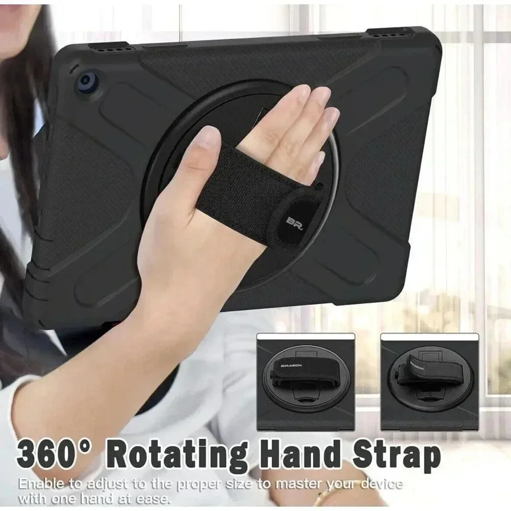 Fire HD 10/HD 10 Plus 11th Generation 2021 Case, Stand Carrying Strap Kids Cover